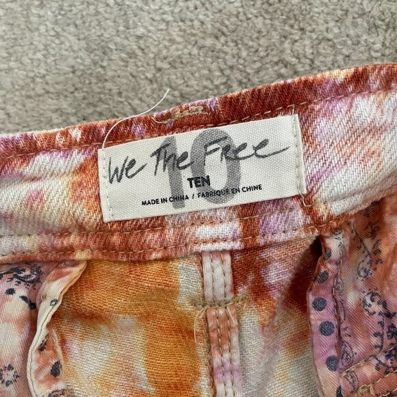 Free People | She's A Legend Tie Dye Harem Shorts - Size 10 - Picture 6 of 10